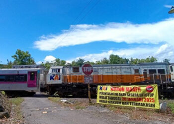 Perlintasan KA di Tapen Sedayu Bantul di tutup Permanen