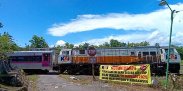 Perlintasan KA di Tapen Sedayu Bantul di tutup Permanen