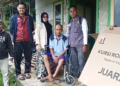 Baznas Berikan Bantuan Kursi Roda Untuk Dua Orang Penyandang Disabilitas di dua Desa