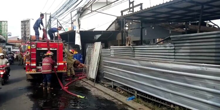 Toko Tekstil di Bojong Rangkas Kembali Kebakaran Yang Ke Dua Kalinya