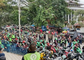 Perihal “Aceng & Slot” Ratusan Driver OJek Online di Sukabumi Mogok Narik