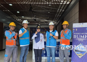 Kolaborasi antara PLN, Pelindo, dan Pupuk Indonesia dalam menyediakan Posko Mudik BUMN yang dapat dinikmati secara gratis oleh pemudik kapal laut