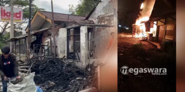 Bengkel Tambal Ban dan Kontrakan di Cukukulu Sukabumi Ludes Terbakar