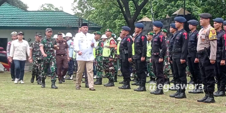 Jelang Idul Fitri, Bupati Bersama TNI-Polri Gelar Apel Persiapan Ketupat Lodaya
