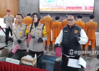 Terlibat Pengeroyokan, Delapan Anggota Geng Motor, Diamankan Polisi