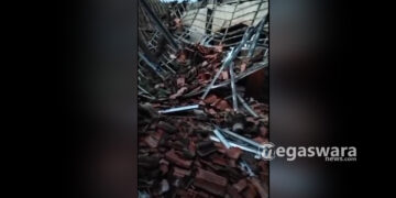 Atap Masjid Ambruk Lukai dua Orang Jamaah Masjid Jami Al Arsy