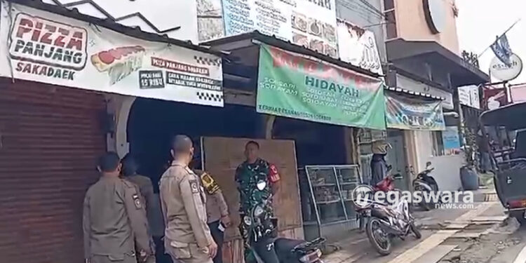 Sosialisasi Edaran Bupati, Pol PP datangi Belasan Warung Makan di Cibadak