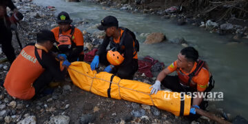 Dua Har Hanyut Di Sungai Leuwi Curug Bantargadung, Bocah 9 Tahun Ditemukan Tewas