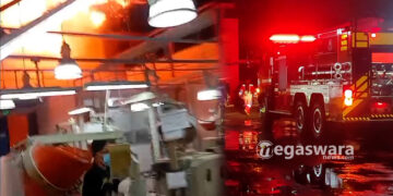 PT Cipto Button Utomo Kebakaran, Puluhan Karyawan Panik