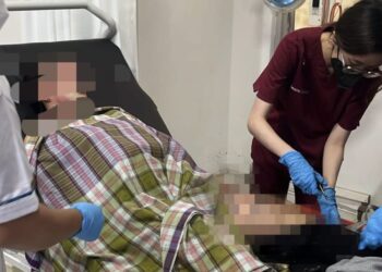 Ibu & Anak disiram Air Keras Orang Tak di Kenal