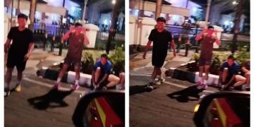 Tiga pemuda Kota Bogor kelelahan usai jogging. Minta bantuan Petugas Damkar