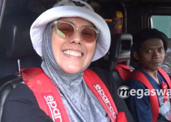 Tante Mila Srikandi Jajal Track Offroad Marinir 6 Antralina Jampang Tengah