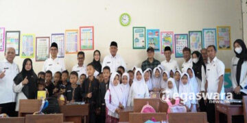 Usai Kebakaran, Sastra Winara Pastikan Perbaikan SDN Kalongsawah 01 Jasinga Segera Dilakukan