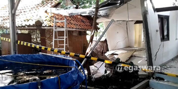 Akibat Tanah Amblas, Salah Satu Rumah Guru Besar IPB Dramaga Ambruk