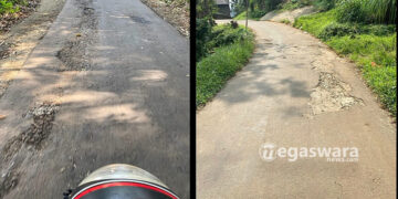 Baru 4 bulan diaspal, Jalan Hasil Bantuan Samisade Sudah Rusak Lagi