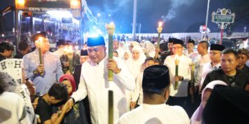 Bupati Pimpin Pawai Obor dan Tutup Rangkaian HJB