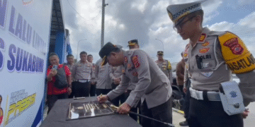 Kapolres Sukabumi Resmikan Pos Traffic Management Center di Exit Tol Parungkuda