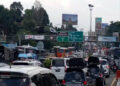 Lonjakan arus kendaraan dari arah Jakarta menuju kawasan Puncak, Bogor, terjadi selama libur panjang Tahun Baru Islam