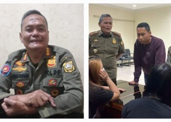 Satpol PP Amankan 3 Pasang Diduga Orgy dan 9 PSK dalam Razia Pekat Kosan Di Naggewer
