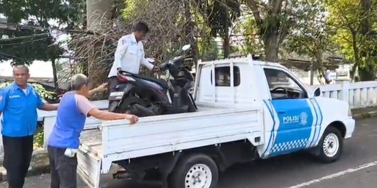 Puluhan Motor Terjaring Operasi Lodaya 2025 Polres Sukabumi Kota