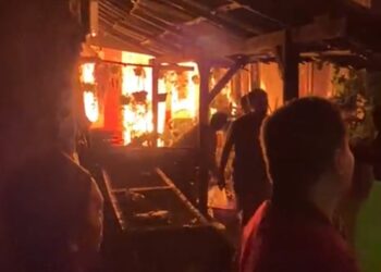 Kebakaran Lahap Empat Rumah di Kampung Lebak Gudang, Ciawi