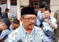 bupati sukabumi asep jafar saat menhadiri onferensi Persatuan Guru Republik Indonesia (PGRI)