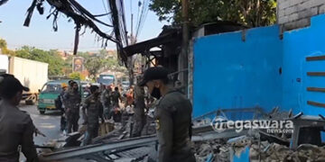 Penertiban Bangunan Liar di Mayor Oking Citeureup Bogor
