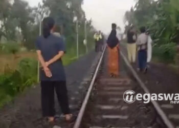 Pria tersambar KRL Sukabumi Bogor
