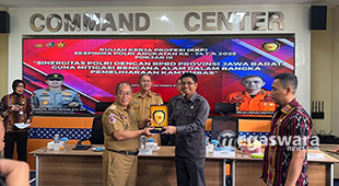 Sespimma Polri Gelar KKP Penanggulangan Kebencanaan Bersama BPBD Provinisi Jawa Barat