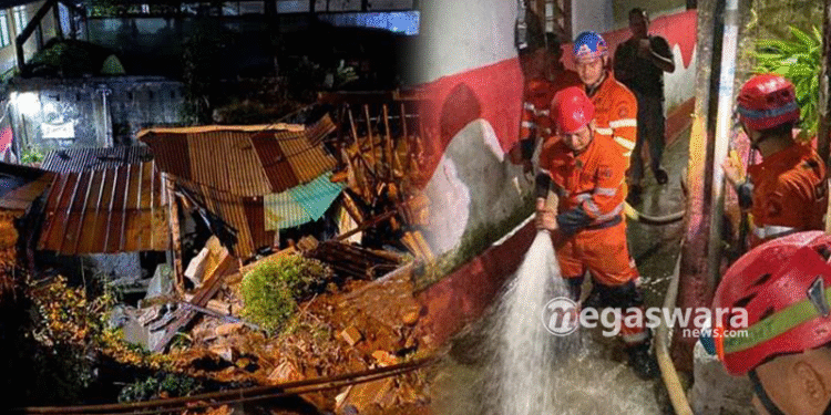 Longsor di Sindangresmi Bogor Selatan, 12 Rumah Warga Terendam Banjir Setinggi Paha