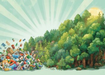 daur ulang sampah menyelamatkan pohon