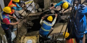 Tingkatkan Layanan Zona 7, Perumda Tirta Pakuan Tuntaskan Penggantian Stop Valve Intake Pasir Angin Lebih Cepat