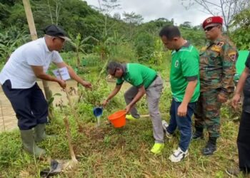 Jaga dan Lestarikan Alam, Ratusan Siswa Siswi Dan Warga Kampung Sirnabakti Gelar Penanaman Pohon di Sepanjang Bantaran Sungai