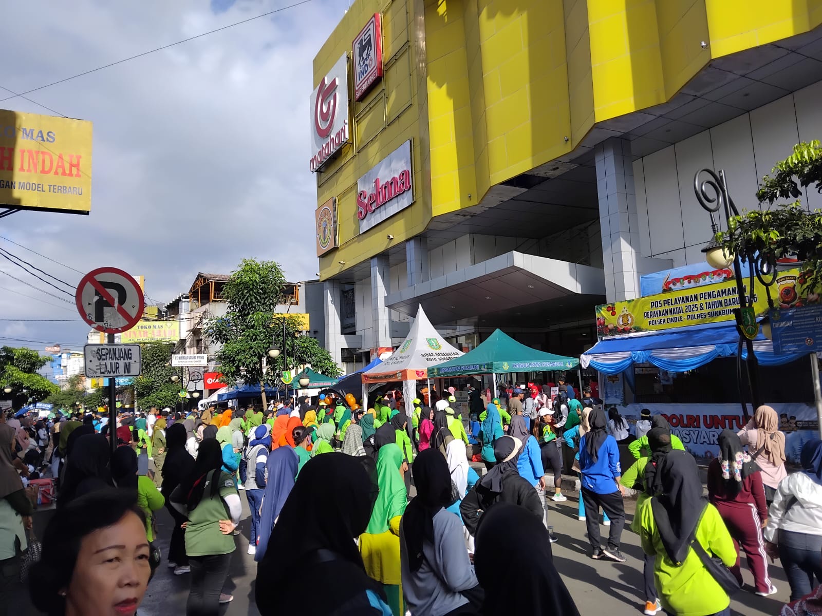 Jalan Ahmad Yani Sukabumi,Resmi Jadi Kawasan Car Free Day