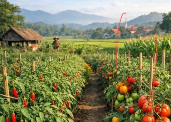 Ketahanan Pangan Jadi Penggerak Ekonomi dan Usaha Pemuda di Kalong Liud Kec Nanggung