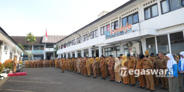 ‎Pimpin Apel Perdana, Wali Kota Tekankan Soliditas dan Kecam Praktek Pungli di Lingkungan Pemkot Sukabumi