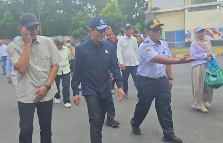 Menteri Hanif Saat Kunjungan Ke Terminal Ngawi