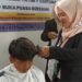 Puluhan Anak Yatim Di Bogor Gunting Rambut Gratis