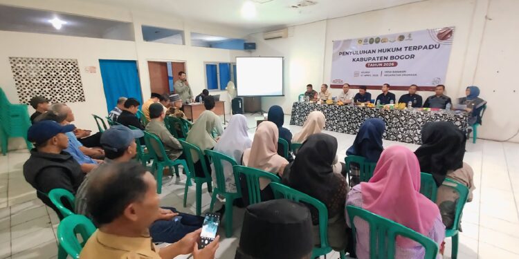 Pemkab Bogor Gelar Penyuluhan Hukum Terpadu Di Desa Babakan