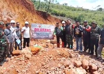 Tim Gabungan Tutup Pertambangan Tanpa Izin (PETI) Di Kecamatan Lengkong Sukabumi