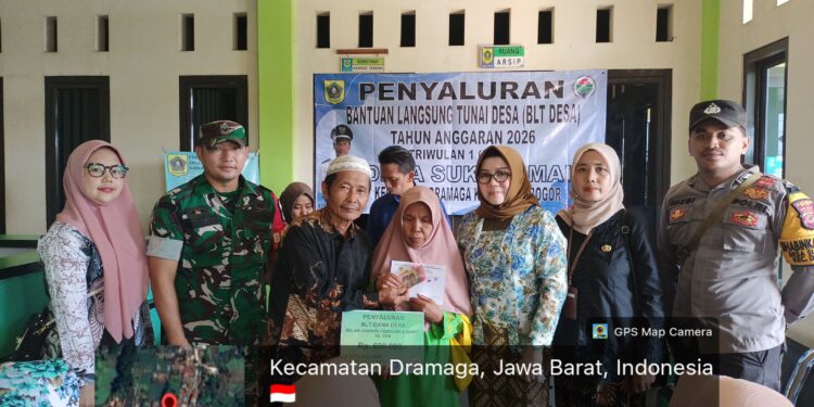 Pemdes Sukadamai Salurkan BLT-DD Triwulan I Tahun 2026