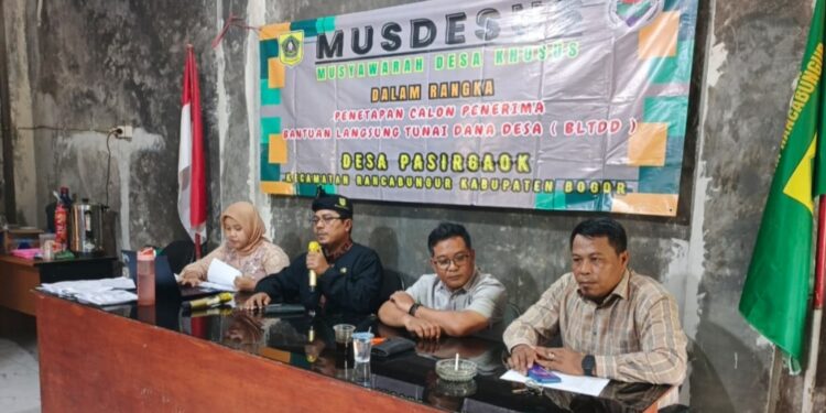 33 KPM Desa Pasirgaok Rancabungur Di Tetapkan Dalam Musyawarah Desa Khusus