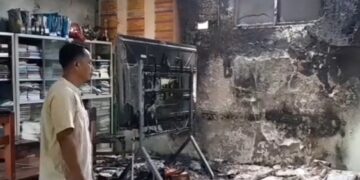 Ruang Guru SDN Gintung Parung Panjang Bogor Terbakar, Penilaian Tengah Semeser Di Undur