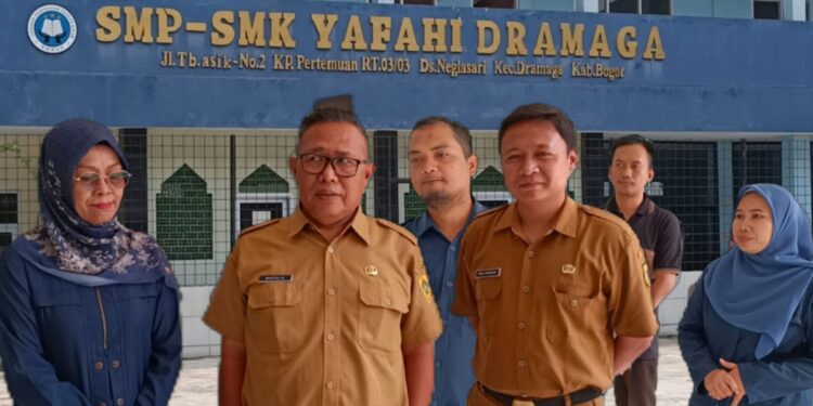 Antisipasi Keresahan Orang tua Kegiatan Belajar Mengajar Daring, Disdik Kabupaten Bogor Sambangi SMP Yafahi