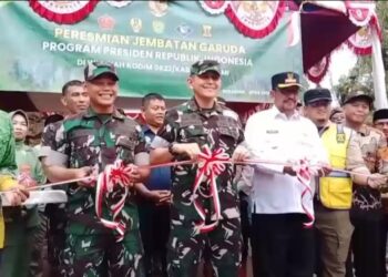 Hasil Kolaborasi Jembatan Garuda Jadi Akses Utama Warga Lengkong Sukabumi