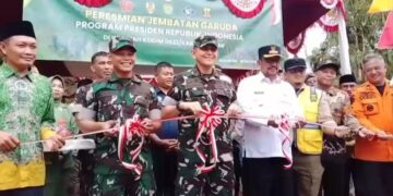 Hasil Kolaborasi Jembatan Garuda Jadi Akses Utama Warga Lengkong Sukabumi