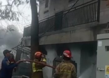 Gudang Spare Part Motor Di Tajur Halang Bogor Terbakar, Satu Karyawan Luka