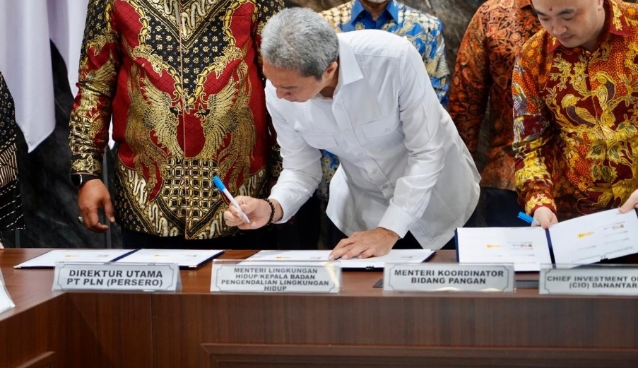 Wali kota Bogor Dedie A Rachim Saat Penandatangan Perjanjian Kerja sama PSEL