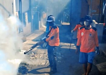 Cegah DBD, Warga RT 01/08 Desa Babakan Dramaga Gelar Pemberantasan Sarang Nyamuk, Dampingi Langsung oleh Kepala Desa
