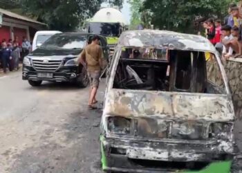 Angkot di Sukabumi Ludes Terbakar, Tidak Ada Korban Jiwa